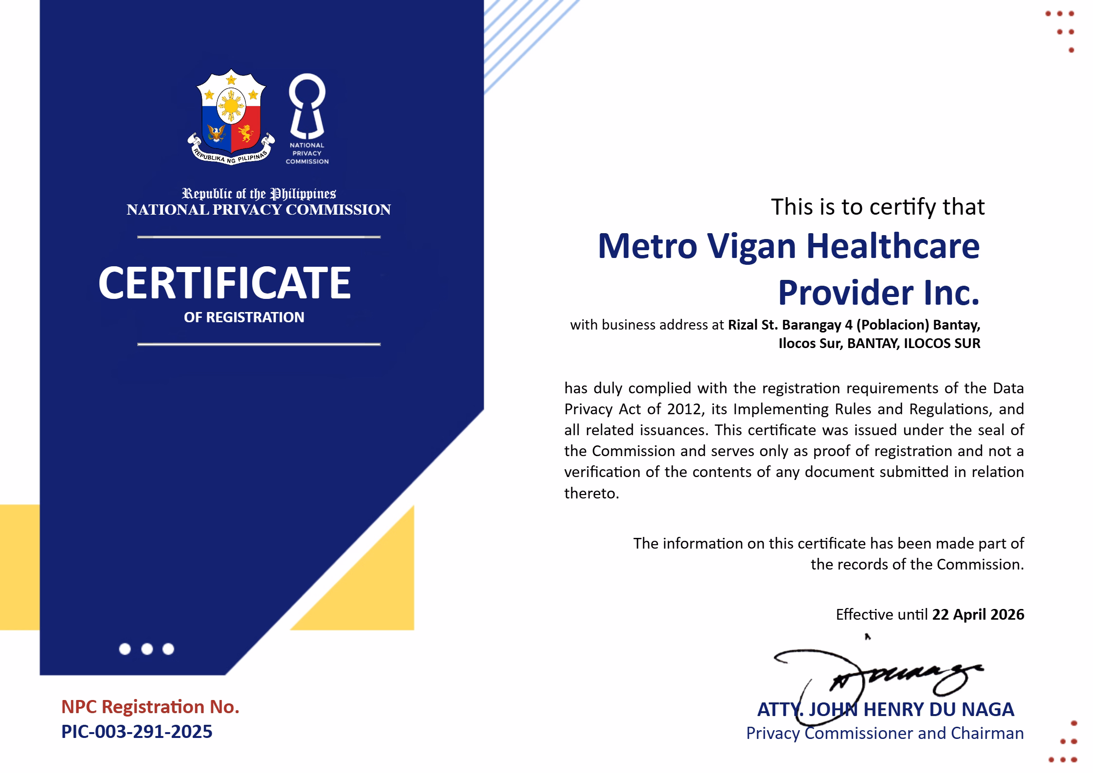 Metro Vigan Hospital